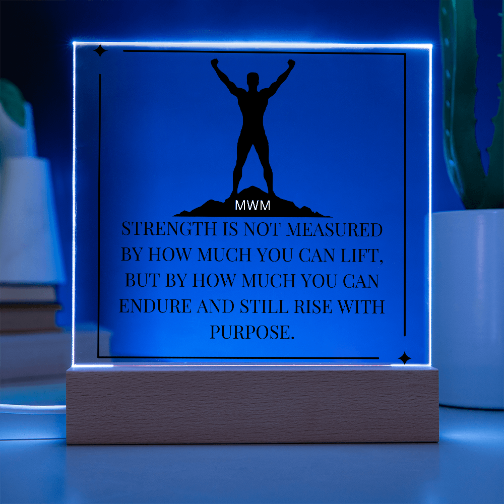 "Rise With Purpose" Led Plaque