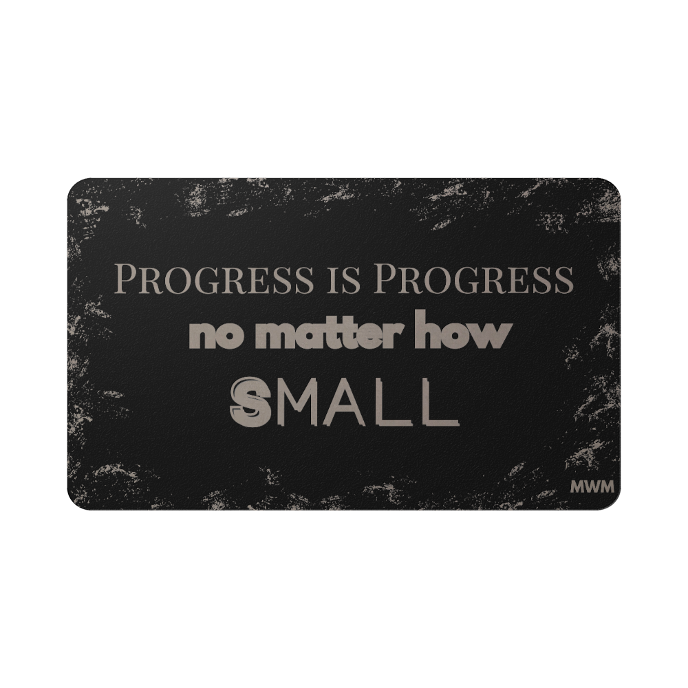 "Progress" Metal Wallet Card