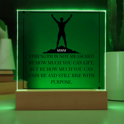 "Rise With Purpose" Led Plaque