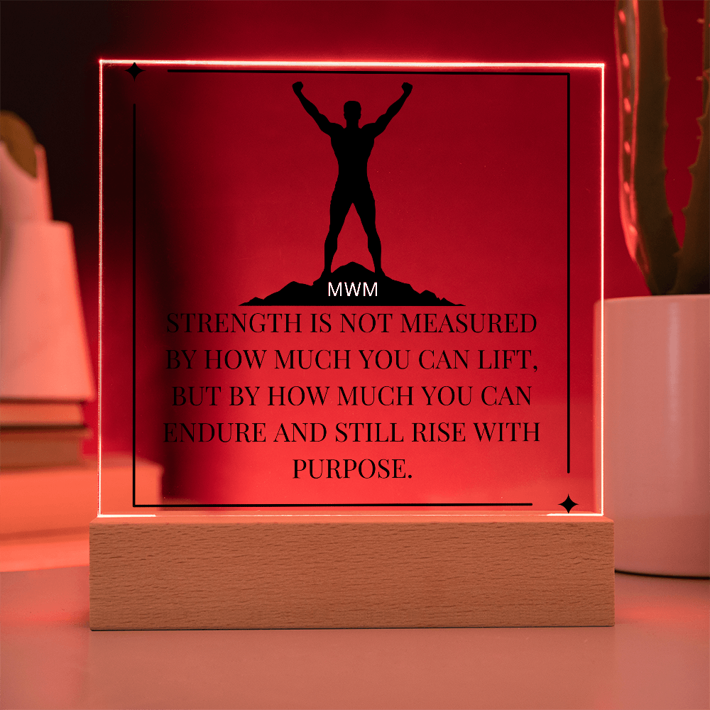 "Rise With Purpose" Led Plaque